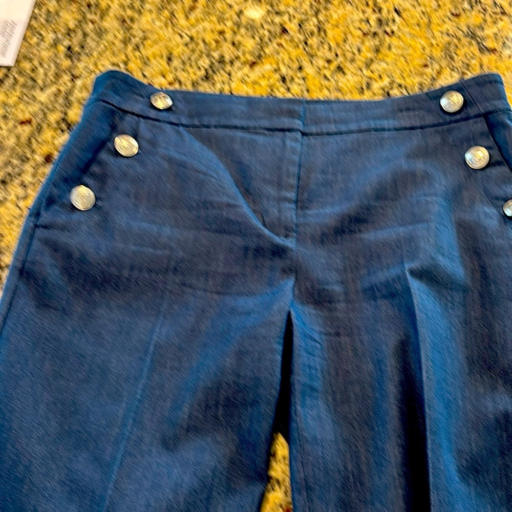 Loft Rivera Sailor Pant Slim Fit Blue Size 6